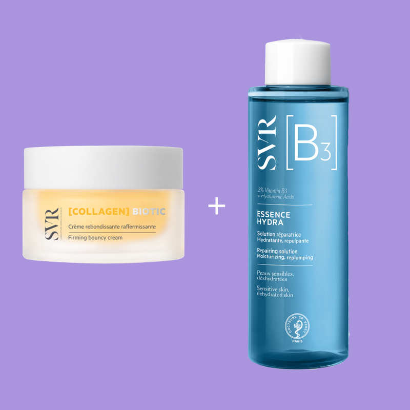 ZESTAW PRZECIWZMARSZCZKOWY COLLAGEN BIOTIC 50ML + ESSENCE B3 HYDRA 150ML W CHABROWEJ KOSMETYCZCE