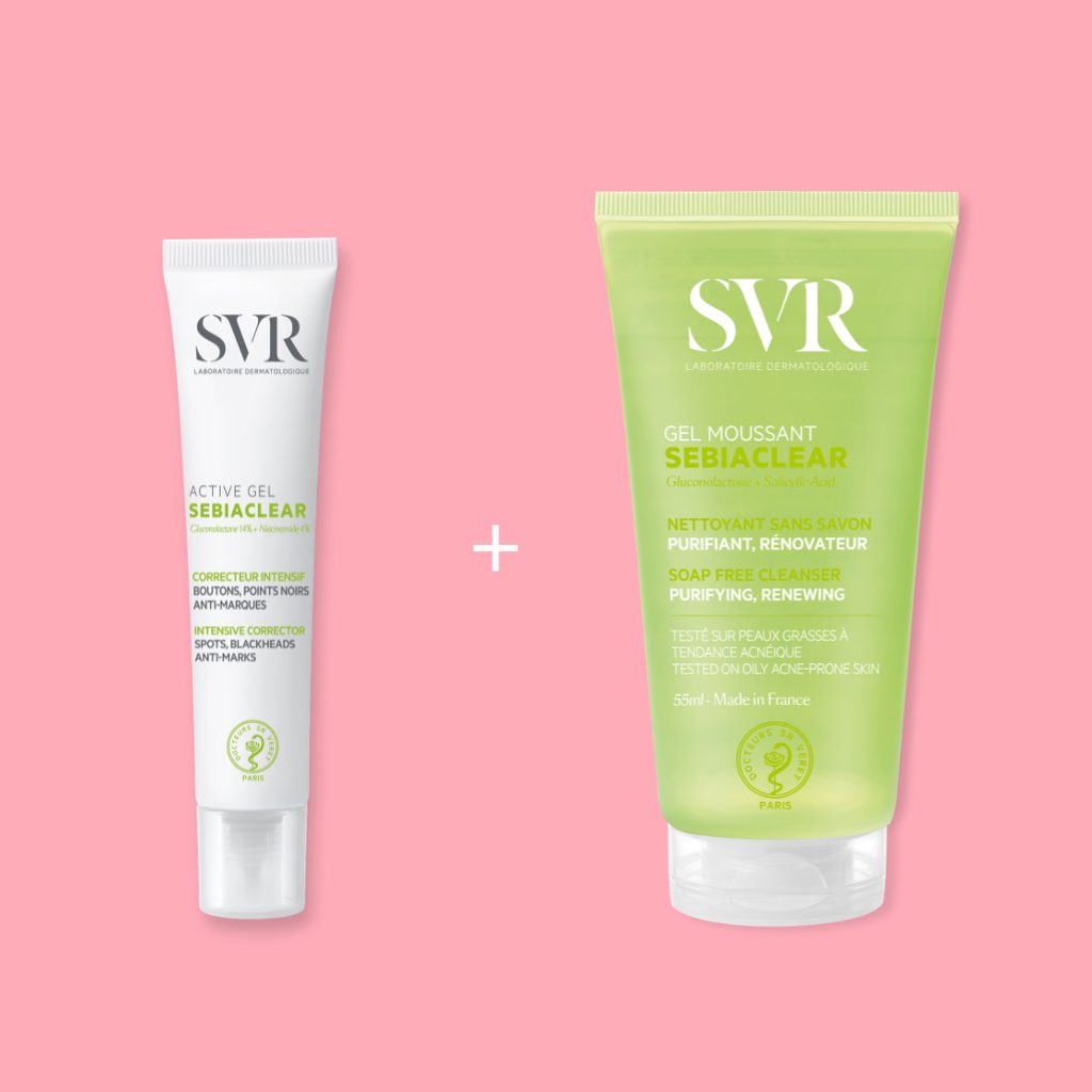 SEBIACLEAR Active Gel + Gel Moussant free - zestaw