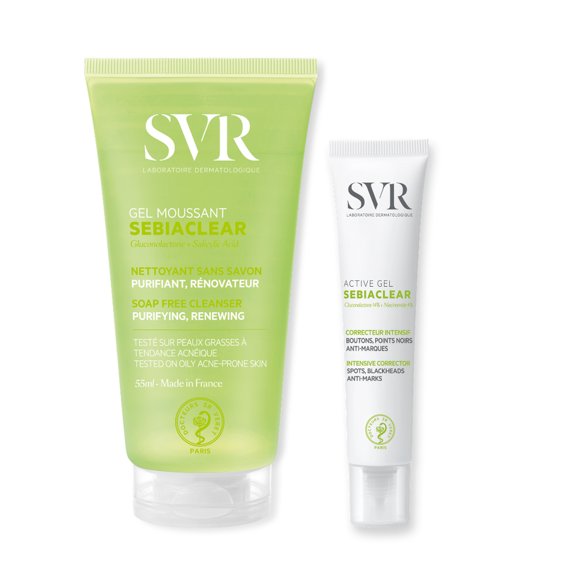 SEBIACLEAR Active Gel + Gel Moussant free - zestaw