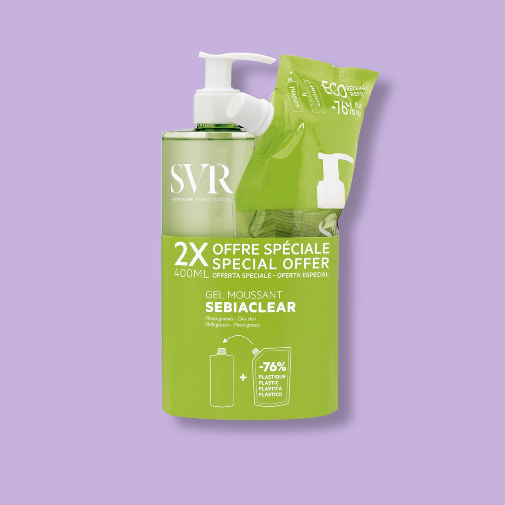 SEBIACLEAR Gel Moussant Zestaw