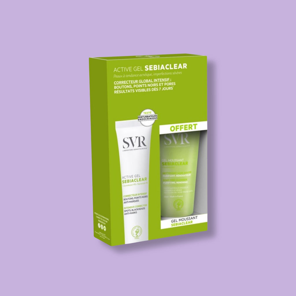 SEBIACLEAR Active Gel + Gel Moussant free - zestaw
