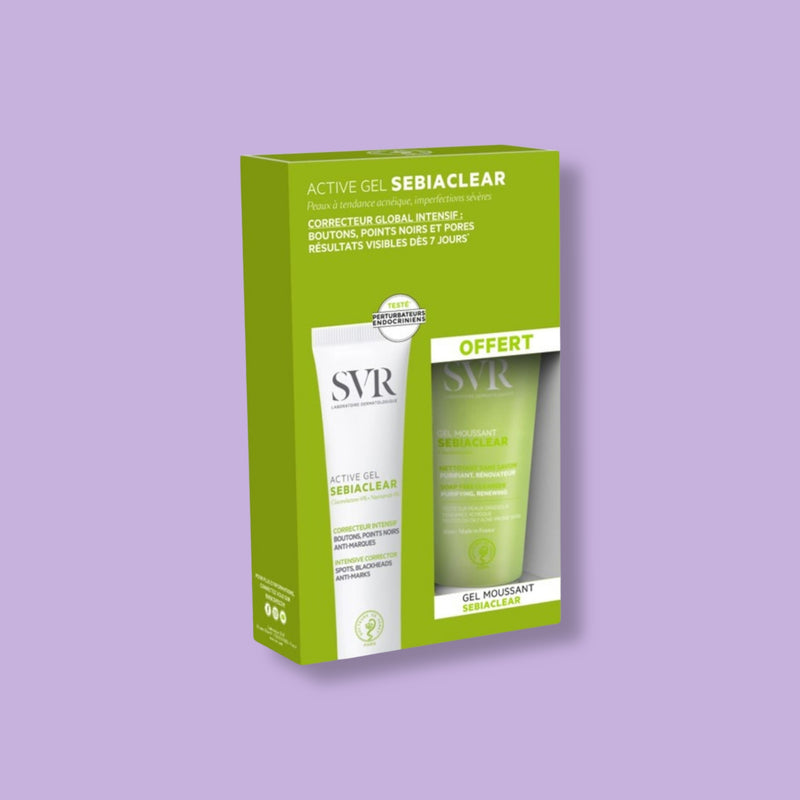 SEBIACLEAR Active Gel + Gel Moussant free - zestaw