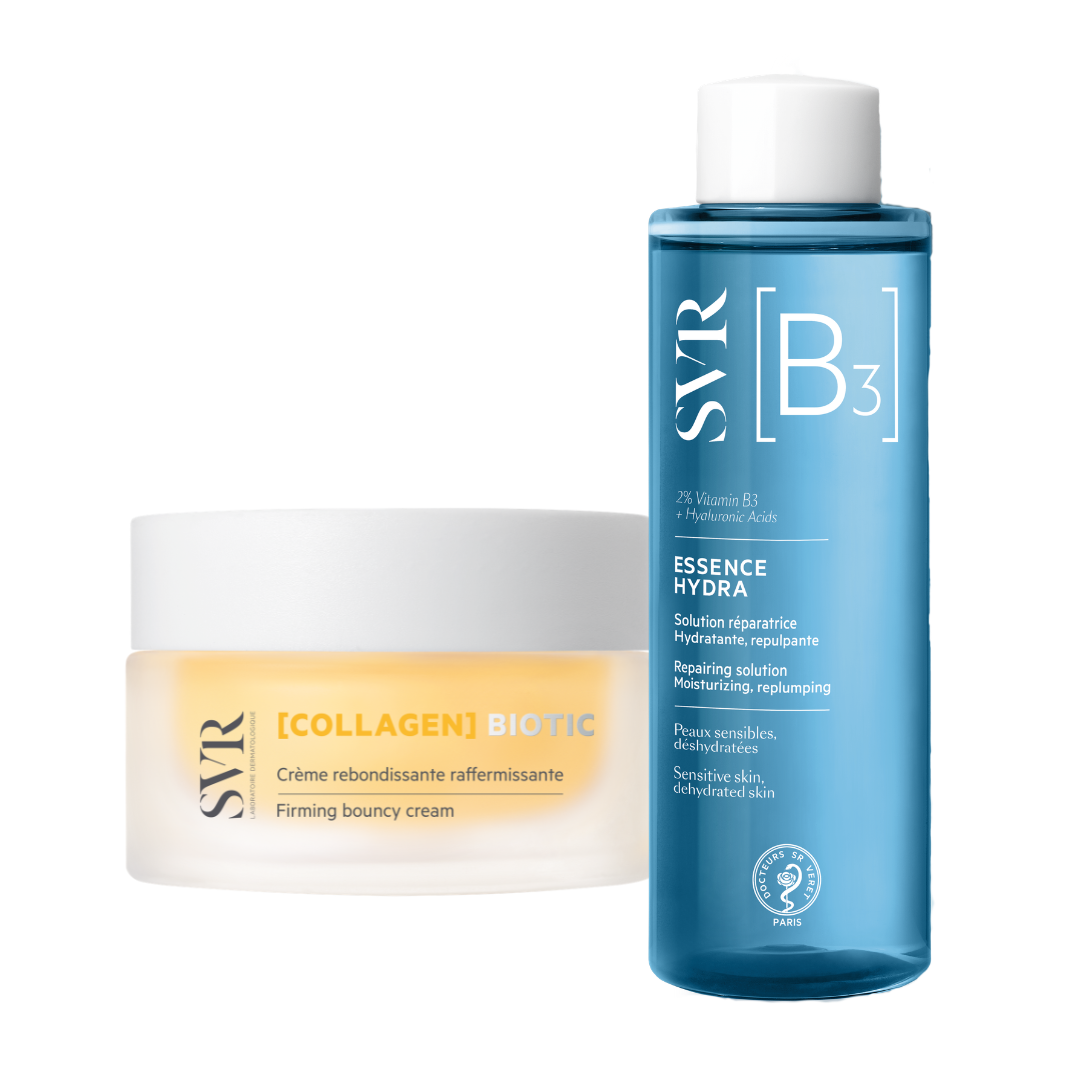 ZESTAW PRZECIWZMARSZCZKOWY COLLAGEN BIOTIC 50ML + ESSENCE B3 HYDRA 150ML W CHABROWEJ KOSMETYCZCE
